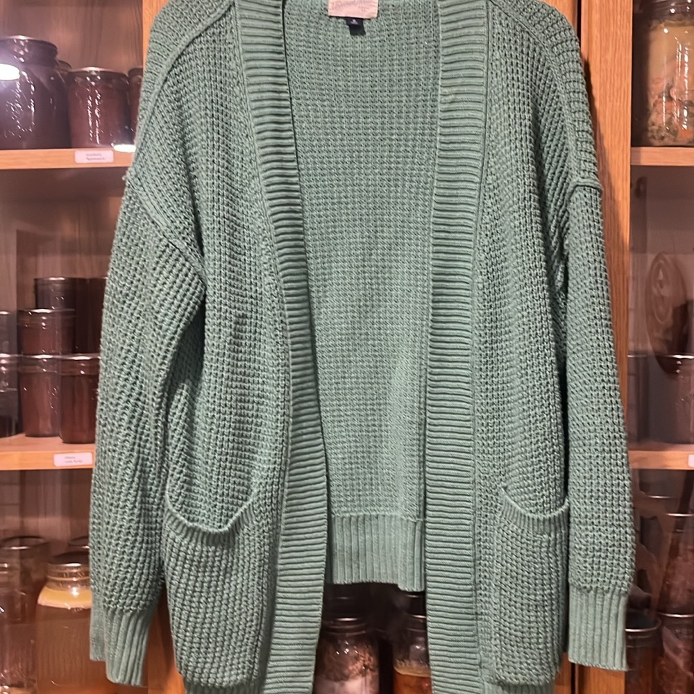 Green Women's Sweater 100% Cotton